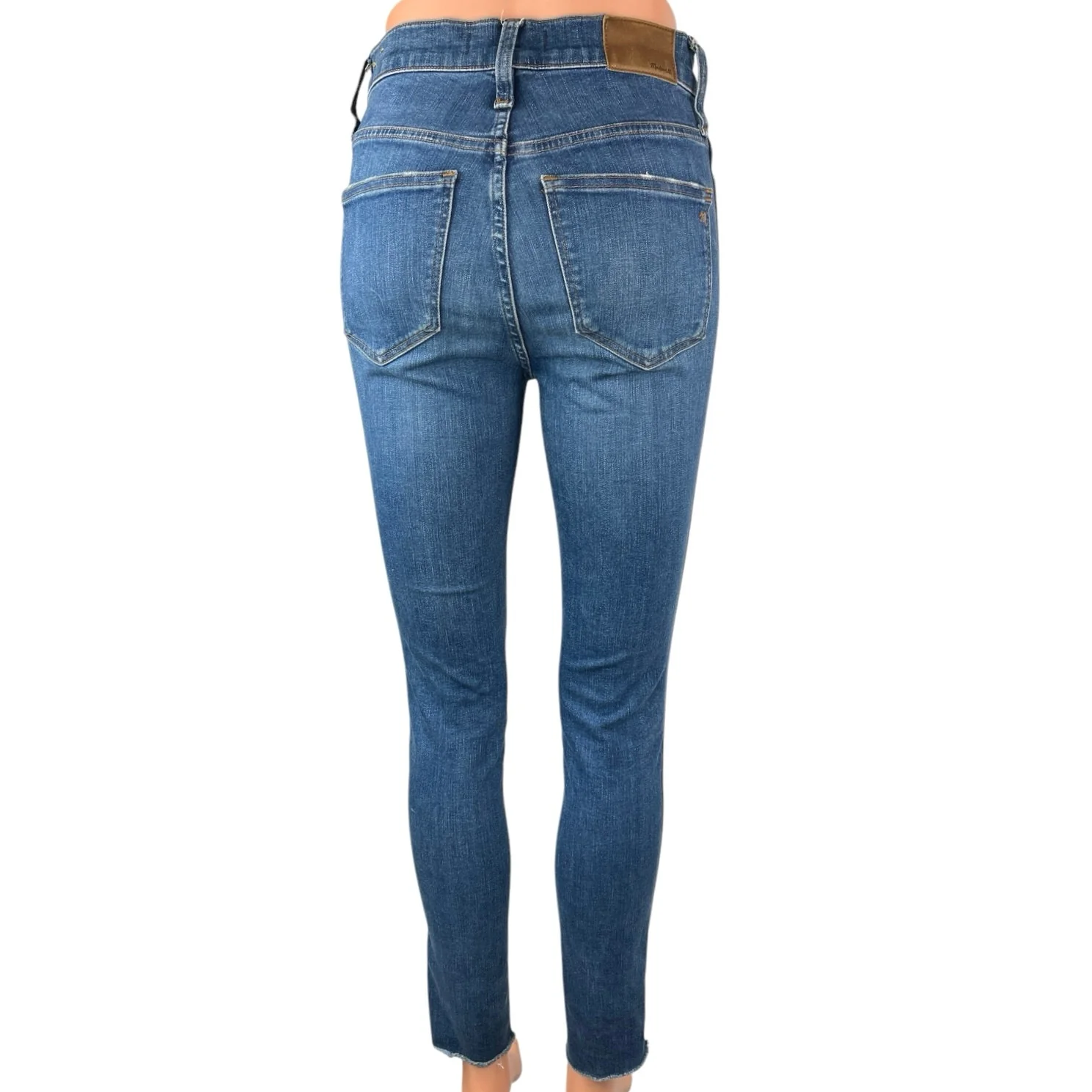 Madewell Women's Blue 10" High Rise Ankle Button Fly Skinny Denim Jeans Size 25 - Image 3