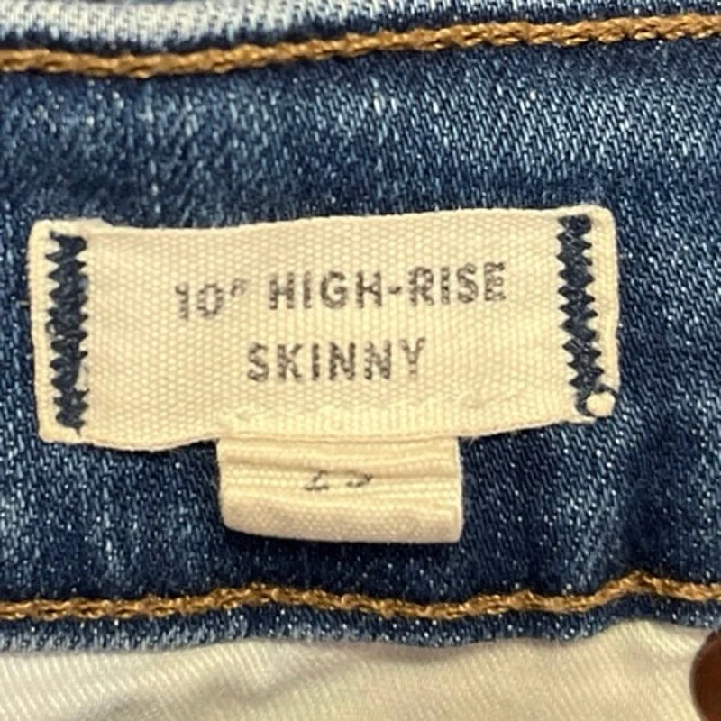 Madewell Women's Blue 10" High Rise Ankle Button Fly Skinny Denim Jeans Size 25 - Image 6