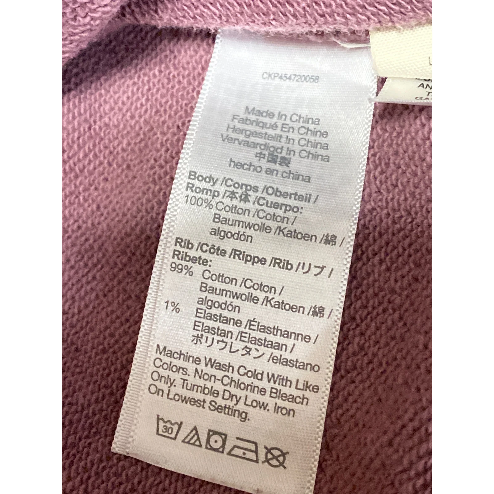 Madewell Women's Pink Crewneck Long Sleeve Crop Sweater Sweatshirt Top Size XL - Image 5