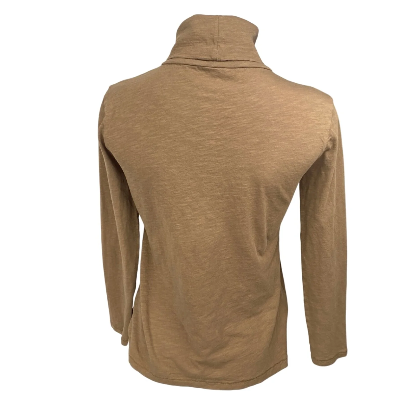 Madewell Women's Tan Brown Long Sleeve Turtleneck Pullover Sweater Top Size XS - Image 2