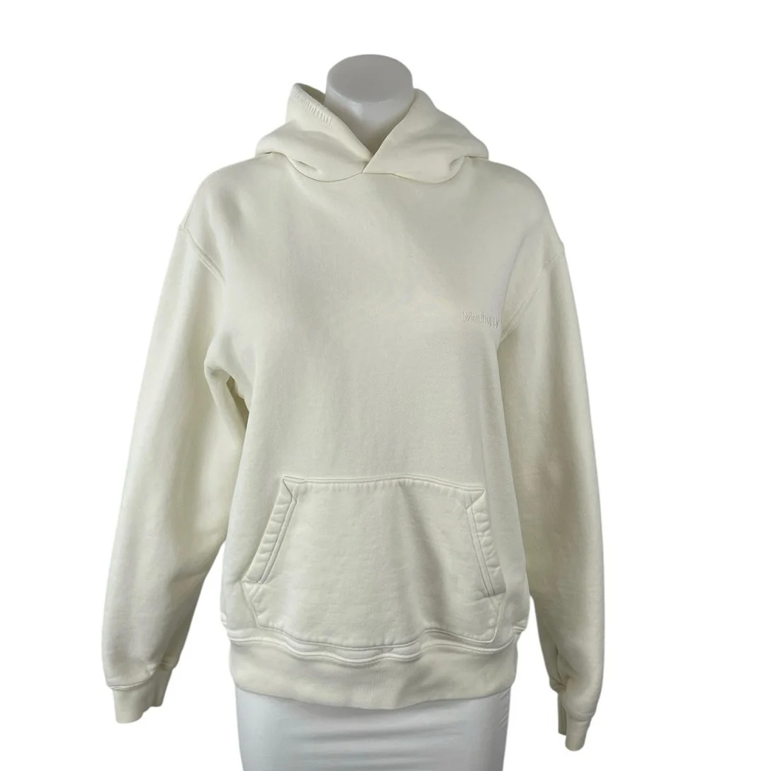Madhappy Cream Long Sleeve Athletic Activewear Hoodie Sweater Sweatshirt Top S