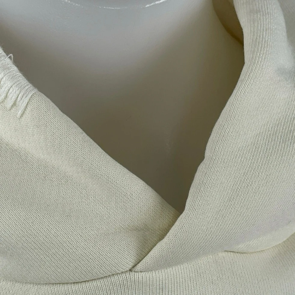 Madhappy Cream Long Sleeve Athletic Activewear Hoodie Sweater Sweatshirt Top S - Image 5