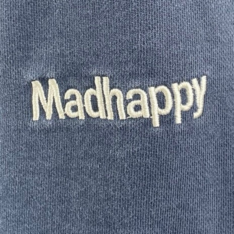 Madhappy Women's Navy Blue High Rise Embroidered Tapered Jogger Sweat Pants XS - Image 4