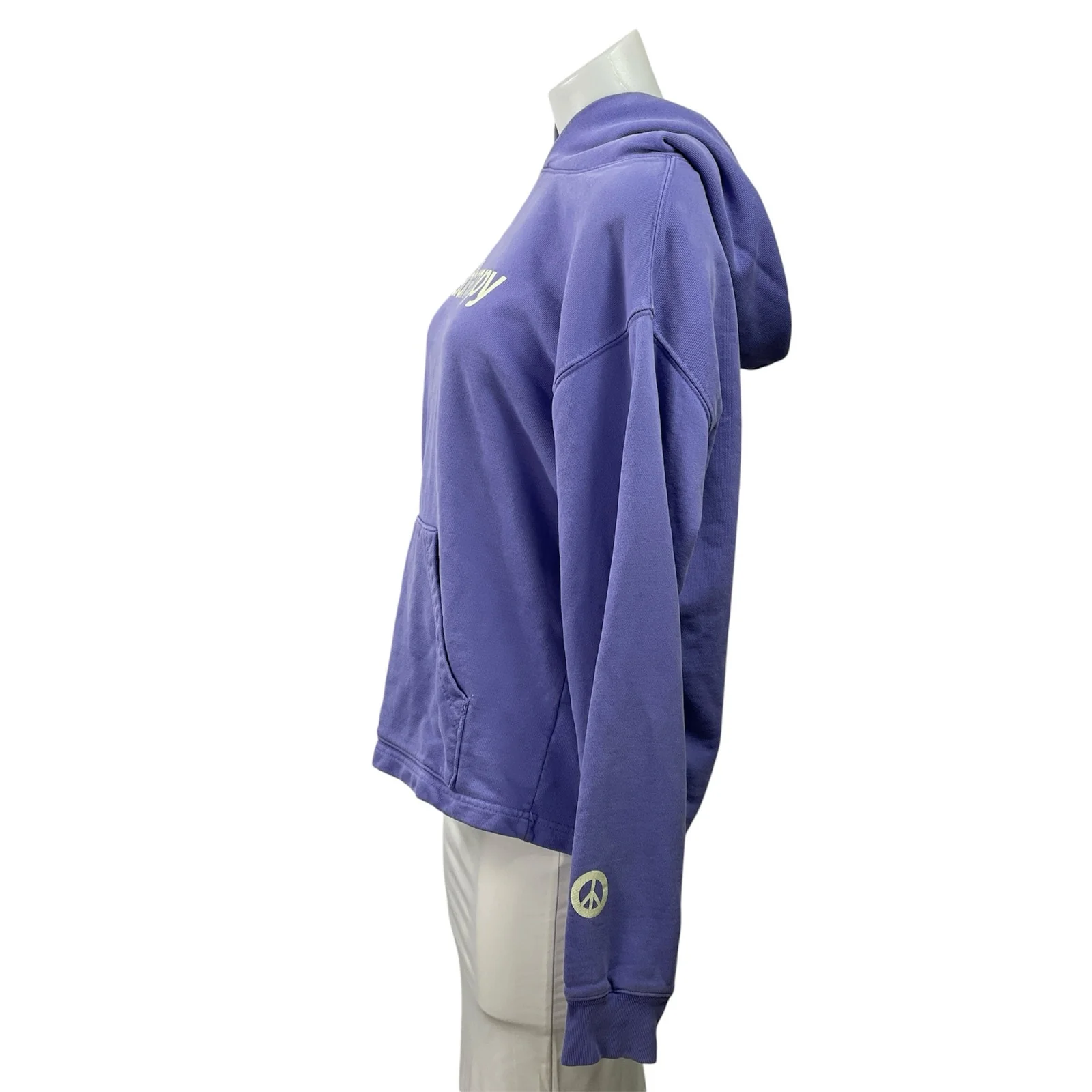 Madhappy Womens Purple Logo Long Sleeve Knit Hoodie Hooded Sweatshirt Top Size S - Image 2