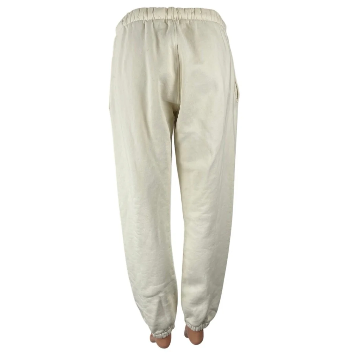 Madhappy Women's White High Rise Fleece Pocket Tapered Jogger Sweat Pants Size S - Image 5