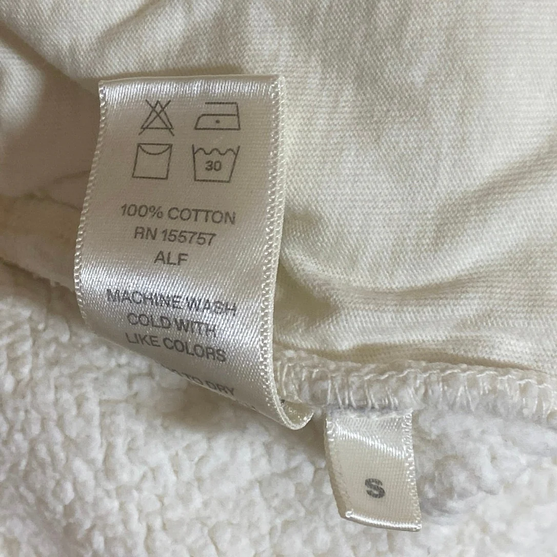 Madhappy Women's White High Rise Fleece Pocket Tapered Jogger Sweat Pants Size S - Image 7