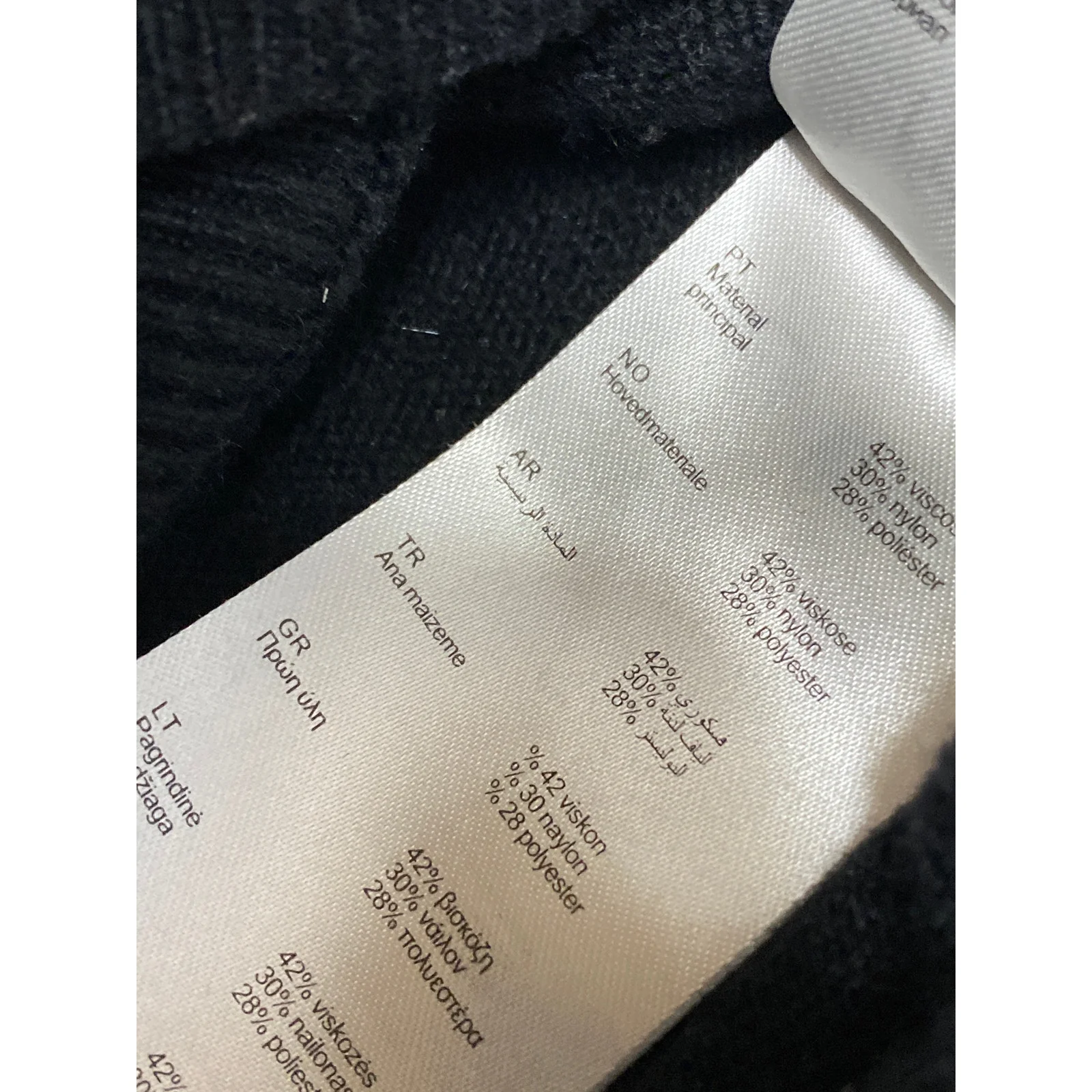 Maje Majicien Black Cashmere Wool Graphic Long Sleeve Sweatshirt Sweater Top 2 - Image 6