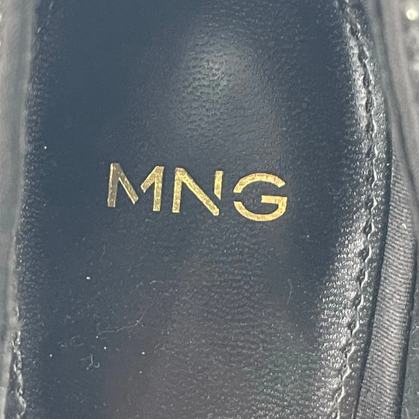 Mango MNG Black Rhinestone Pointed Toe Slip On Stiletto Heels Pump Shoes Sz 8.5 - Image 5