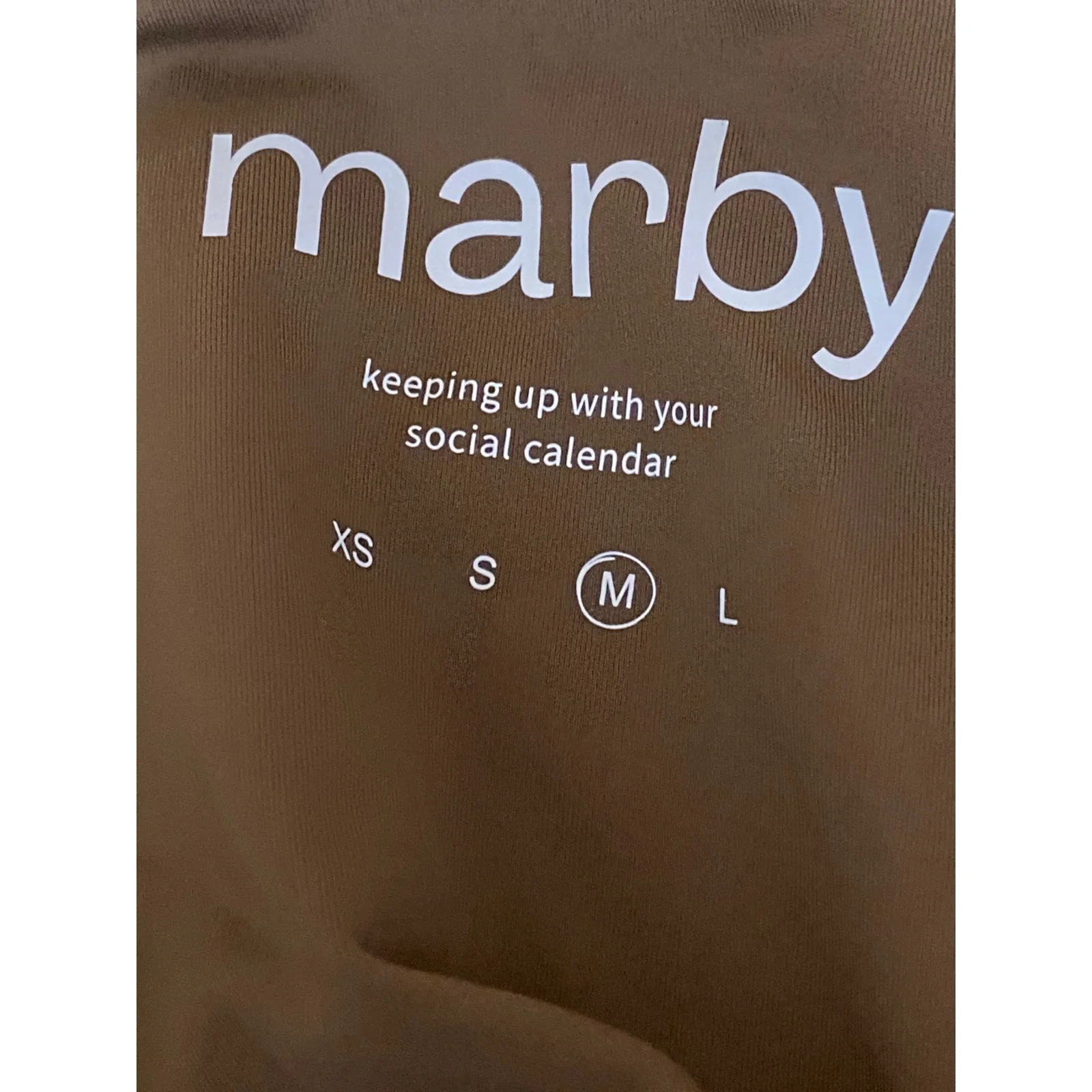 Marby Women's Tan Halter Collared V Neck Yoga Workout Athletic Crop Top Size M - Image 5