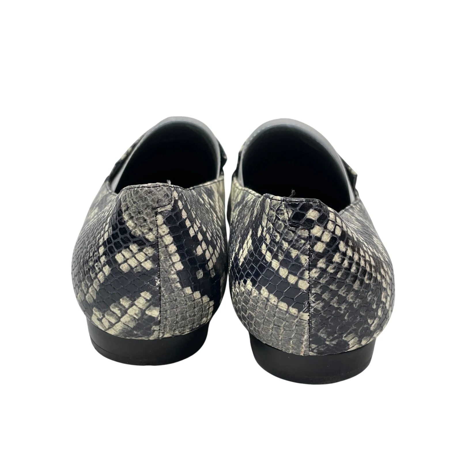 Marc Fisher Zurri Pointed Toe Snakeskin Animal Print Leather Loafer Shoes Sz 10 - Image 3