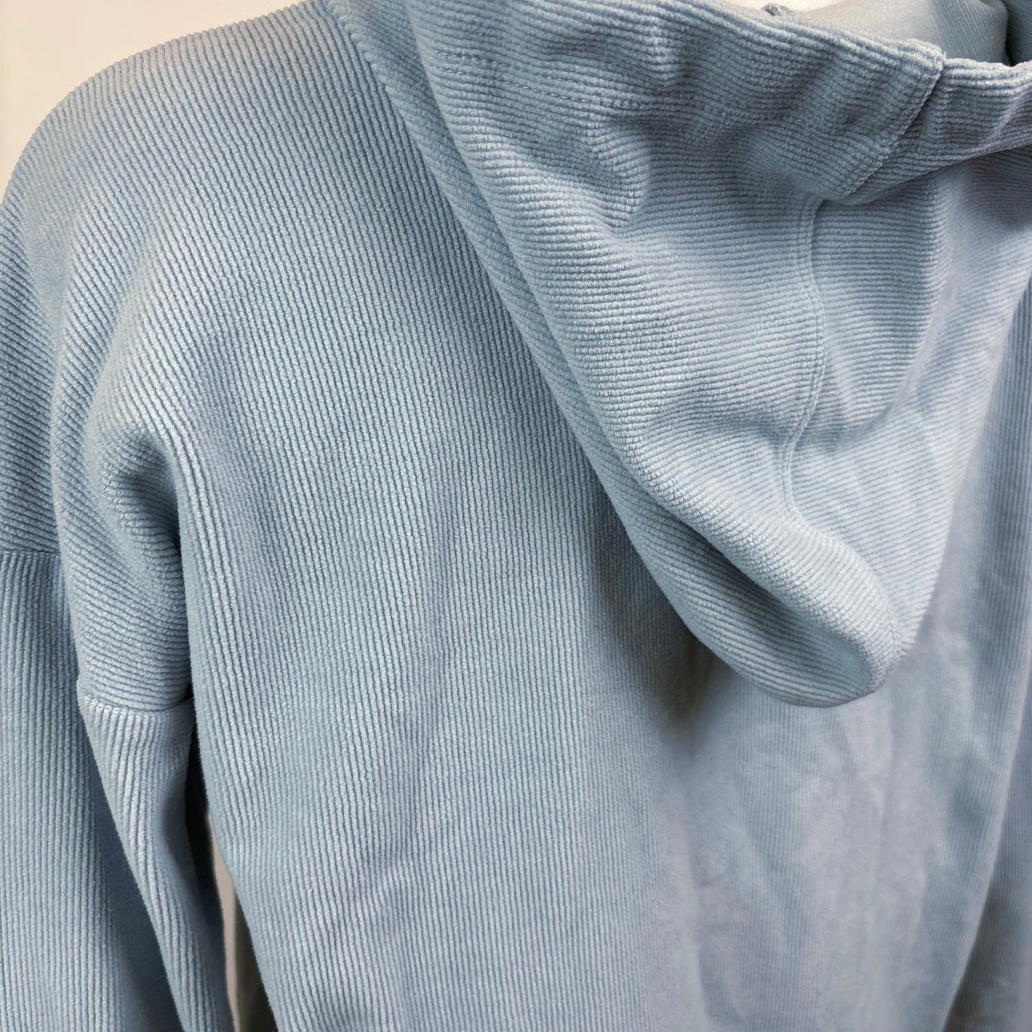 Marc New York Womens Blue Ribbed Knit Kangaroo Pocket Cozy Long Sleeve Hoodie M - Image 5