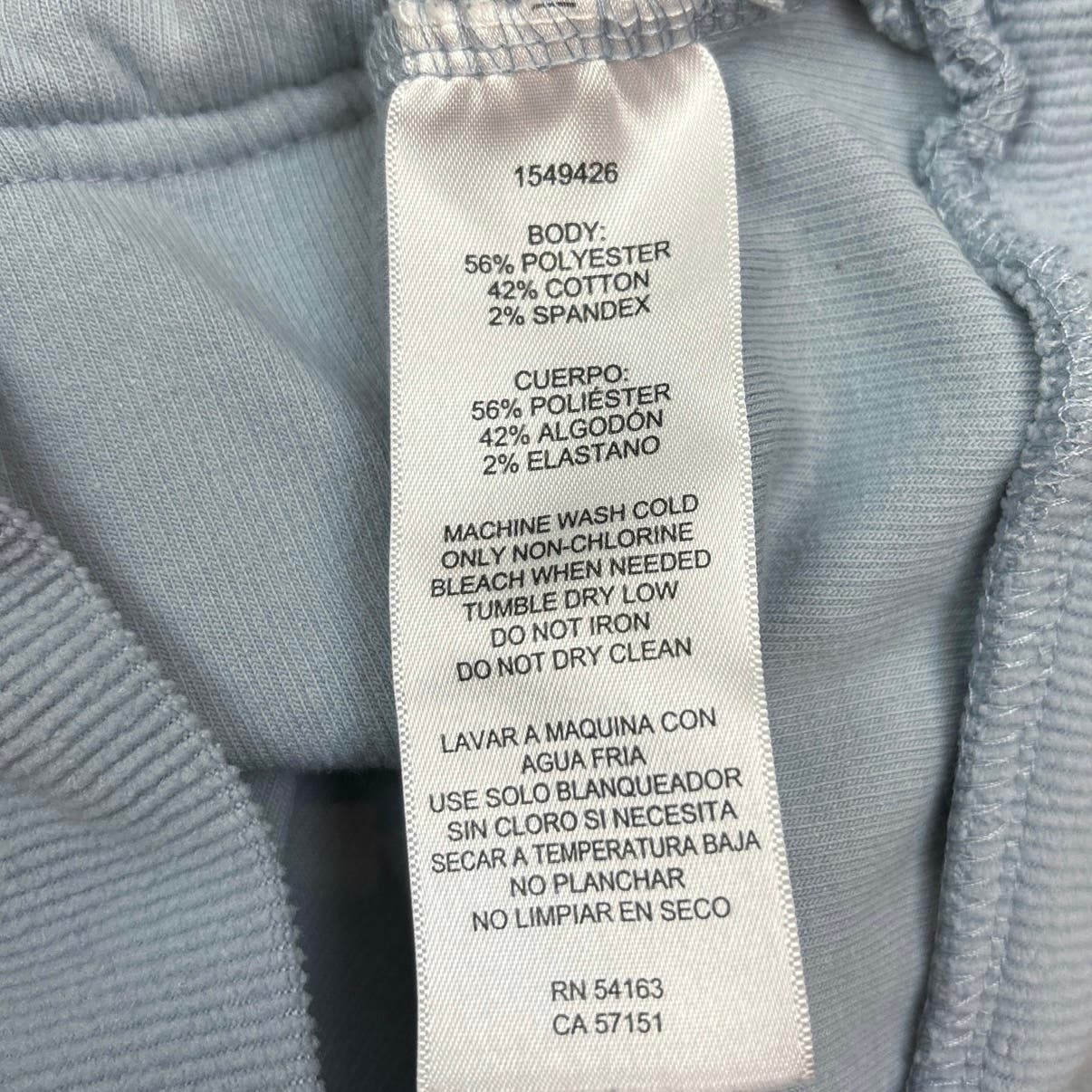 Marc New York Womens Blue Ribbed Knit Kangaroo Pocket Cozy Long Sleeve Hoodie M - Image 7