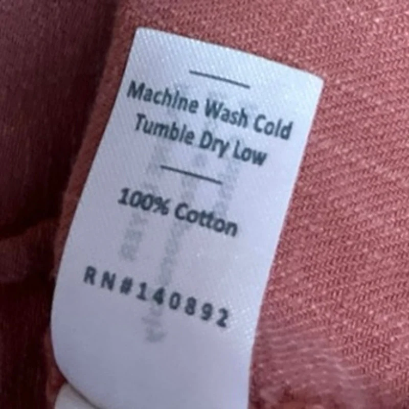 Marine Layer Pink Button Down Short Sleeve Collar Oversized Shirt Blouse Top L - Image 5