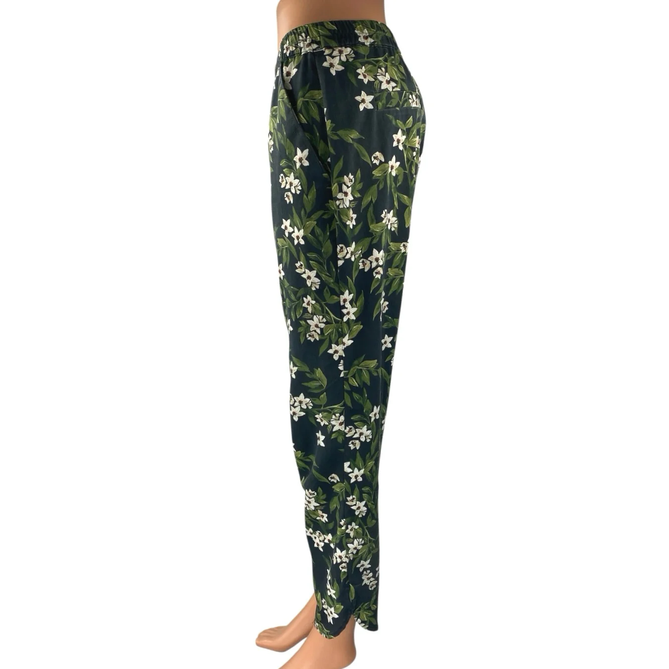 Marine Layer Women's Multicolor Floral Elastic Waist Pull On Trousers Pants Sz S - Image 2