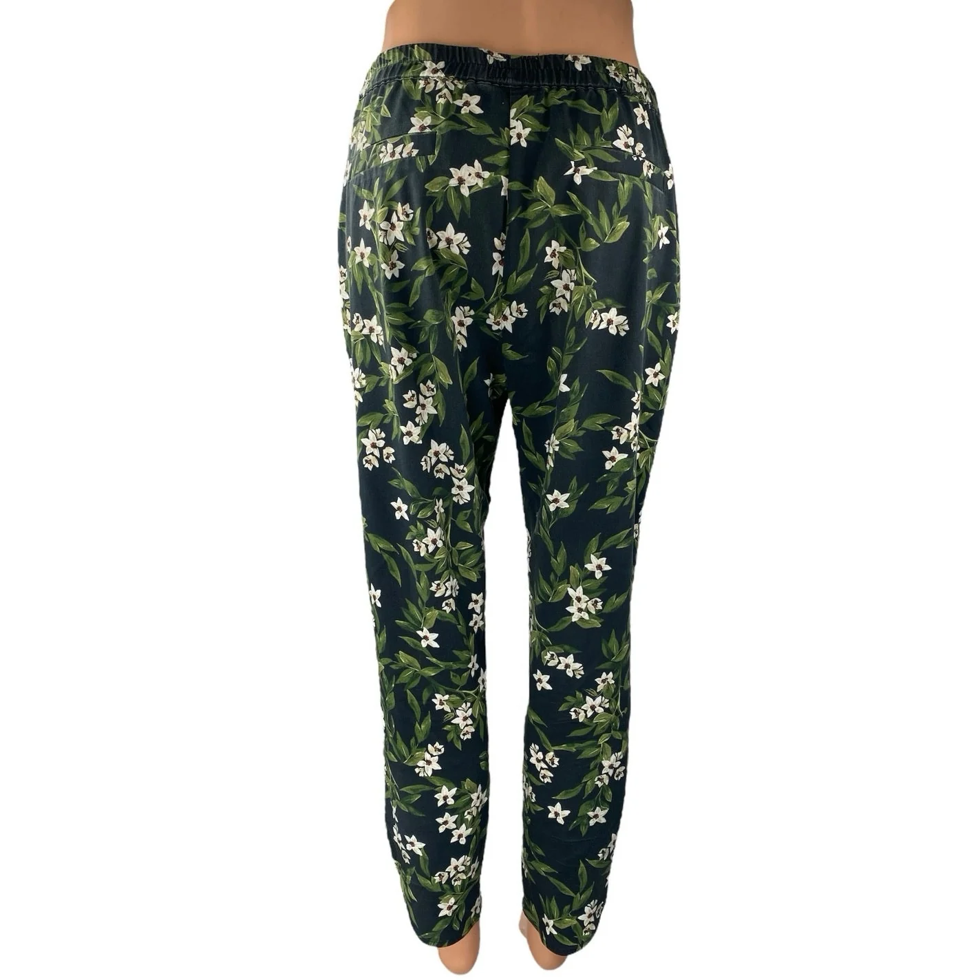 Marine Layer Women's Multicolor Floral Elastic Waist Pull On Trousers Pants Sz S - Image 3