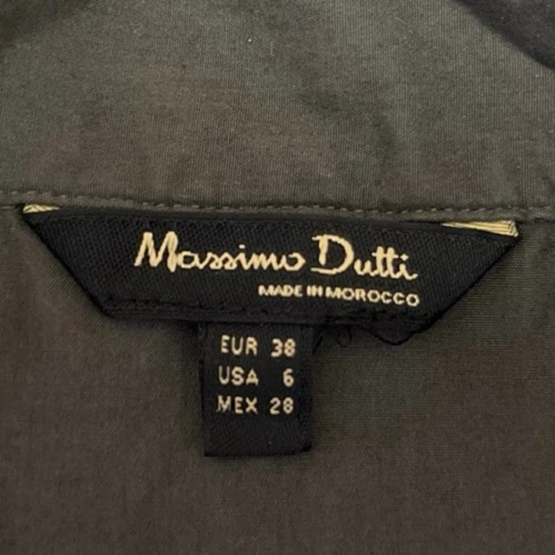 Massimo Dutti Women's Black Button Up Short Sleeve Oversized Blouse Shirt Top 6 - Image 3