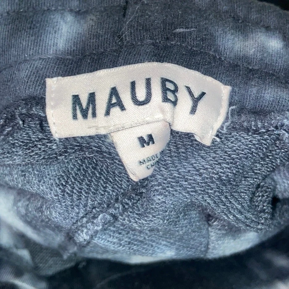 Mauby Womens Black Marble Tie-Dye Elastic Waist Pull On Jogger Sweatpants Size M - Image 4