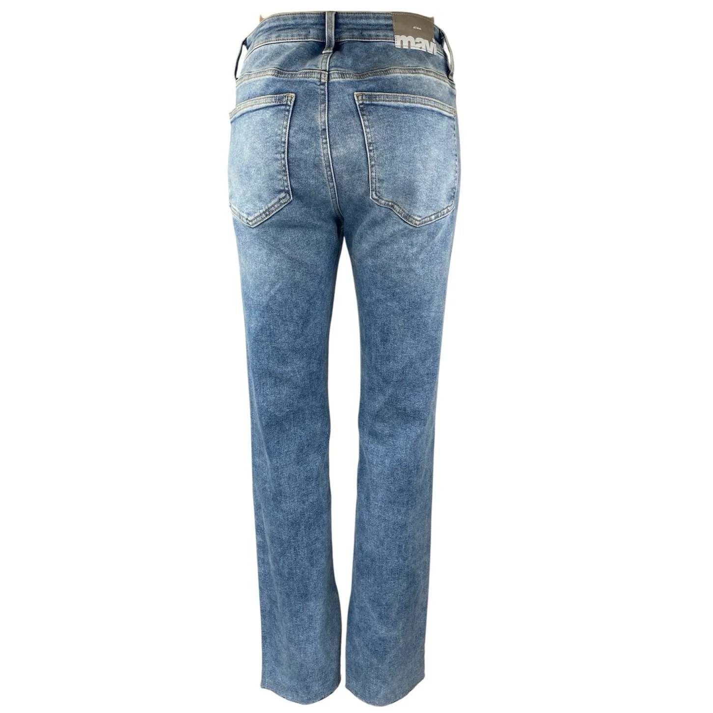 Mavi Maria Slit Women's Blue High Rise Distressed Flare Bootcut Denim Jeans 26 - Image 3