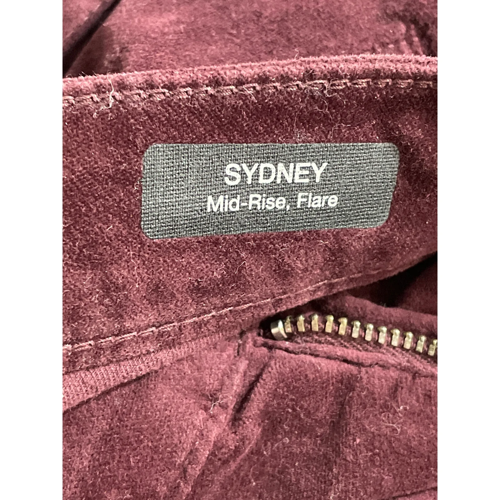 Mavi Sydney Womens Red Maroon Mid Rise Flared Bootcut Trousers Pants Size 25/30 - Image 5
