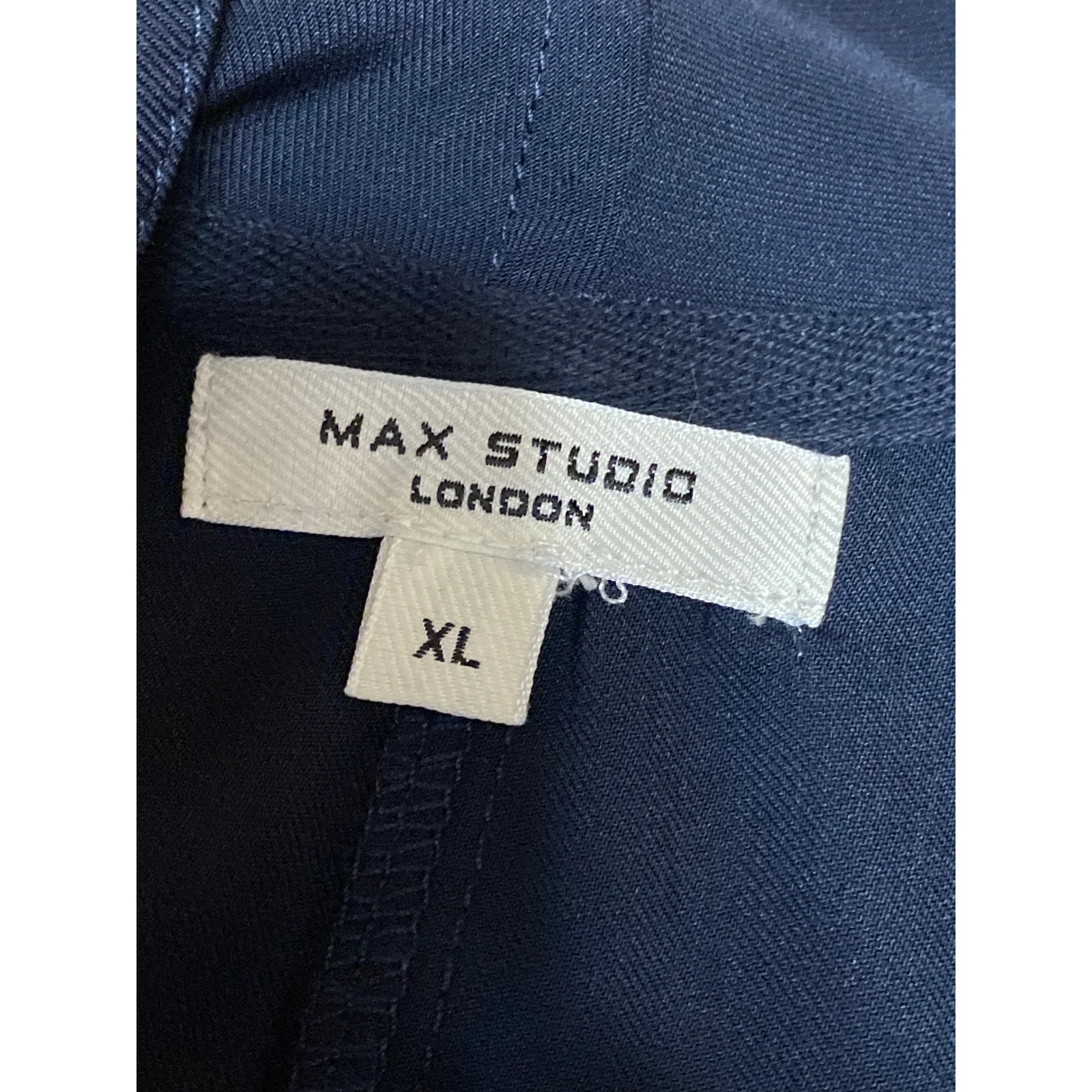 Max Studio Women's Navy Blue Long Sleeve Cardigan Open Blazer Jacket Size XL - Image 6