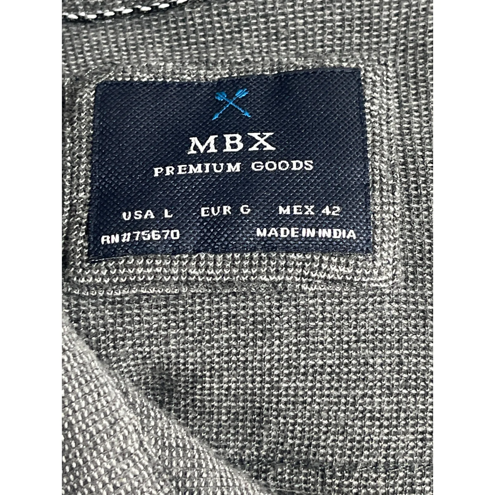 MBX Women's Gray Short Sleeve Chest Pocket Knit Button Down Shirt Top Size L - Image 5