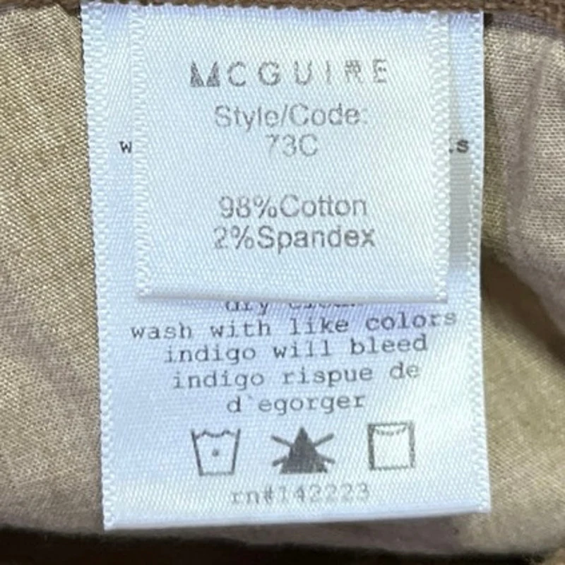 McGuire Columbier Brown Corduroy Velvet Velour Button Down Mini A-Line Skirt 25 - Image 5