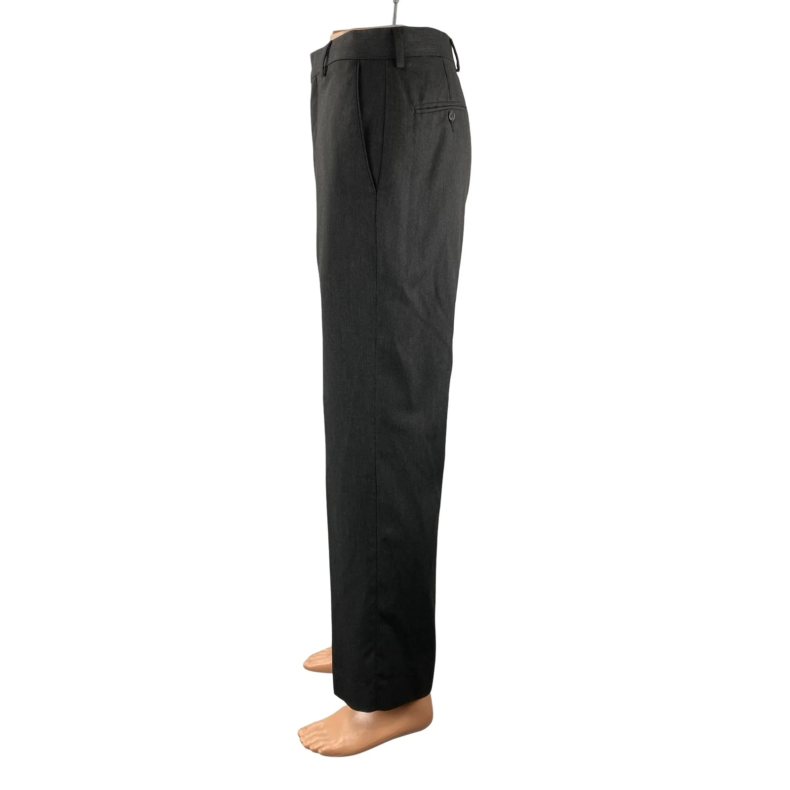 Merona Men's Gray High Rise Straight Slacks Chino Trousers Dress Pants Sz 30X32 - Image 2