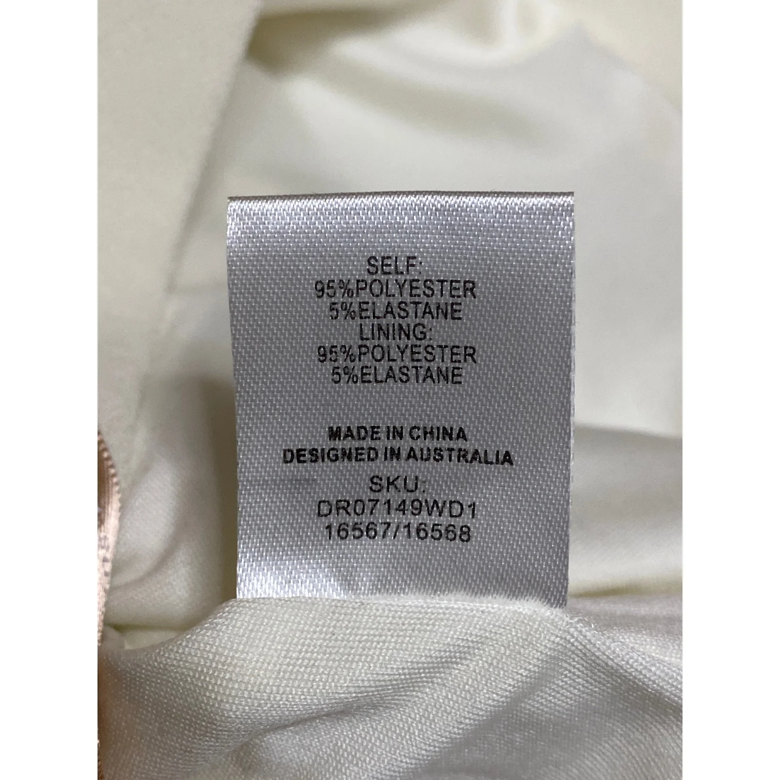 Meshki Cream Long Bell Sleeve Off The Shoulder Cutout Mini Bodycon Dress Sz XXS - Image 7