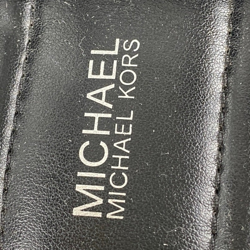 Michael Kors Jagger Black Lace Up Leather Studded Flat Heel Sandals Size 7.5 - Image 5