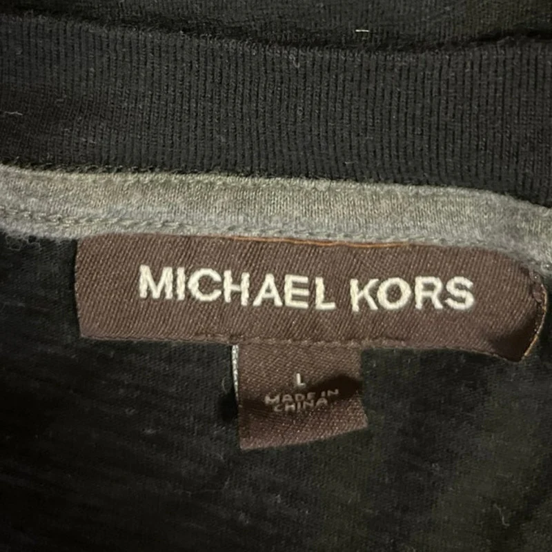 Michael Kors Men's Black Short Sleeve Crew Neck Pocket Tee T Shirt Top Size L - Image 3