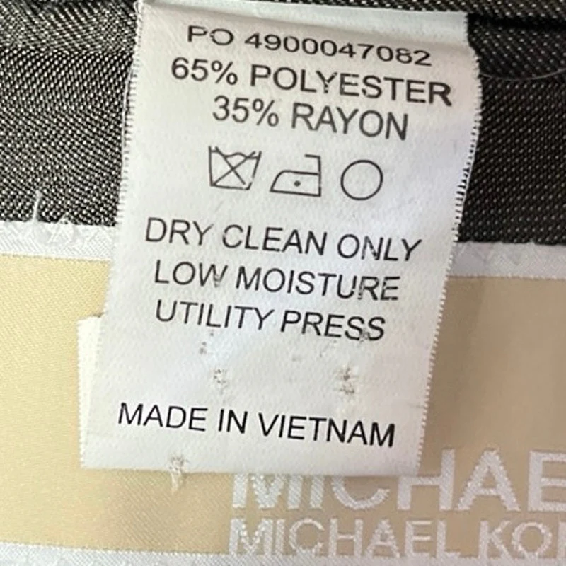 Michael Kors Men's Tan Beige Two Button Notch Lapel Blazer Coat Suit Jacket 42 - Image 5