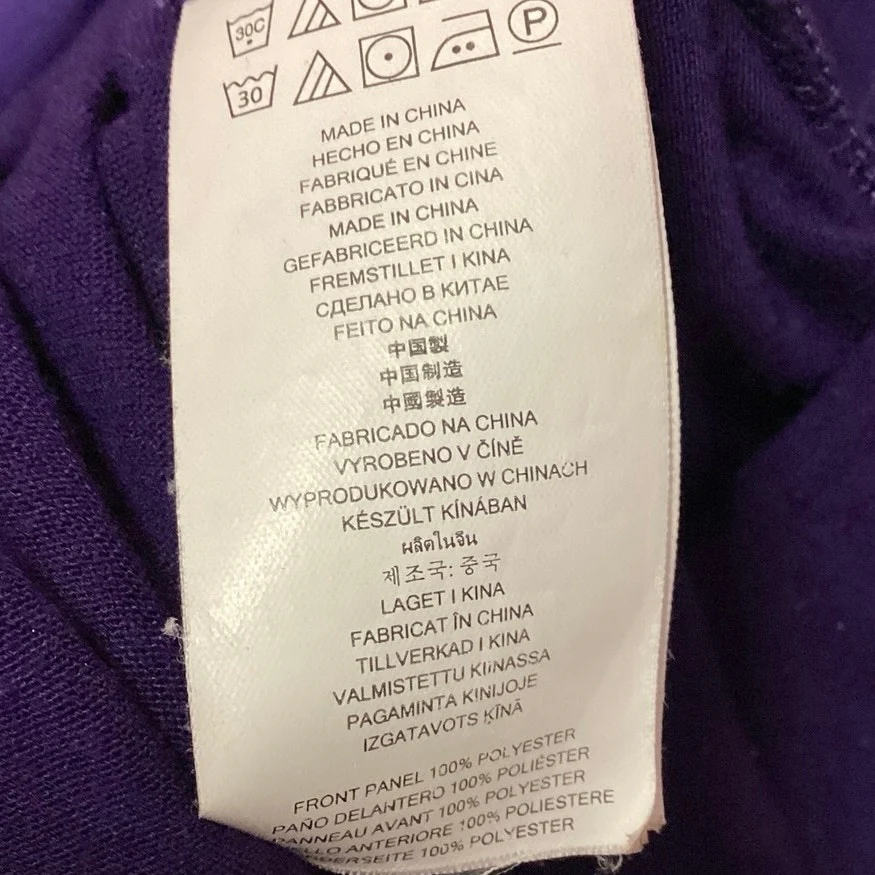 Michael Kors Purple V Neck Layered Pullover Casual Long Sleeve Top Size S - Image 4