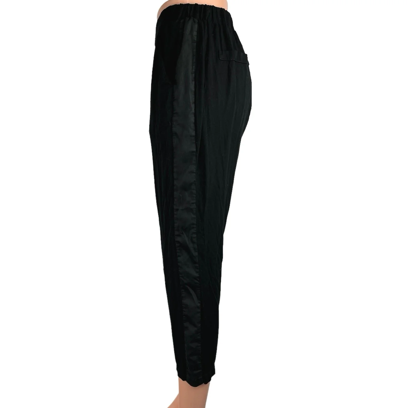 Michael Stars Black Mid Rise Pull On Stretch Tapered Cropped Pants Size XS - Image 2