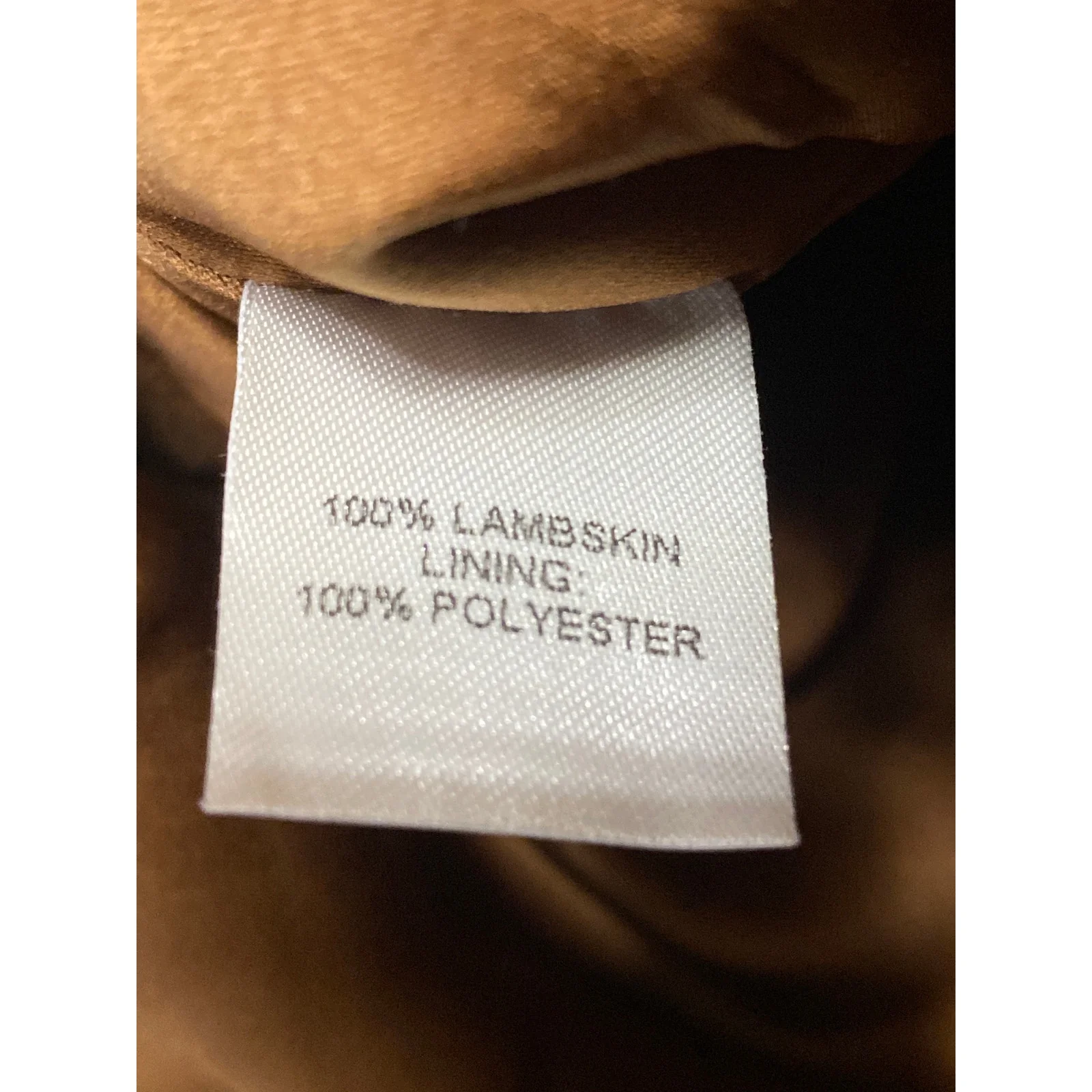 Michelle Mason Faux Vegan Leather Brown Zip Back Mini Pencil Wrap Skirt Size 4 - Image 5