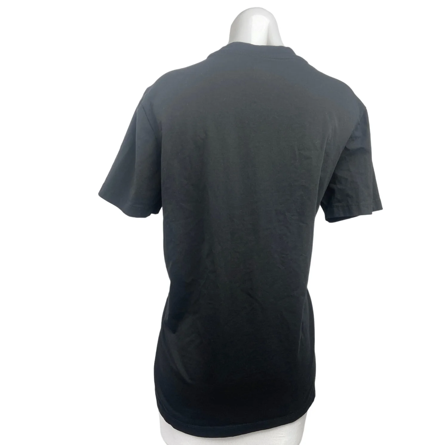 Milk & Hops Black Pretty Love Denim Floral Graphic Crew Neck T Shirt Tee Size M - Image 2