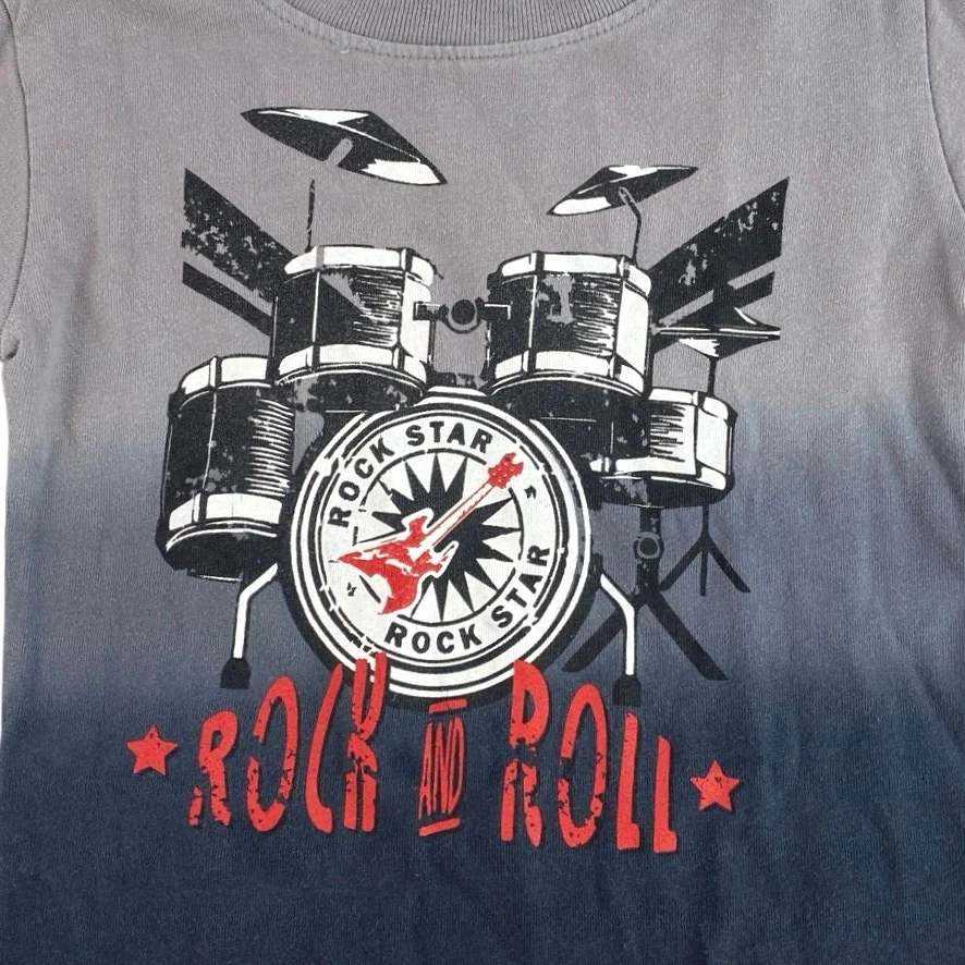 Mish Boys Rock n Roll Baby Toddler Gray Long Sleeve Crew Neck Tee Tshirt Top 18M - Image 3
