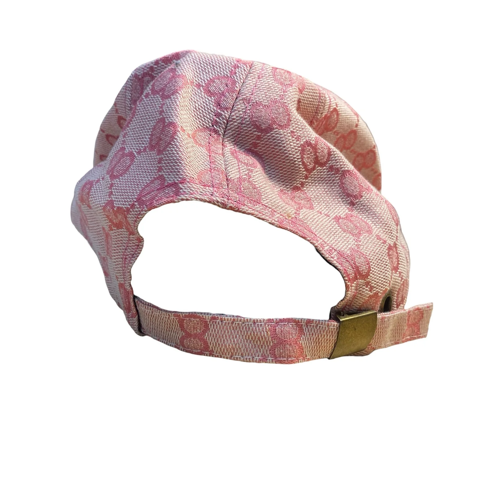 MLB New York Yankees Pink Monogram Adjustable Strap Back Baseball Hat Cap OS - Image 2