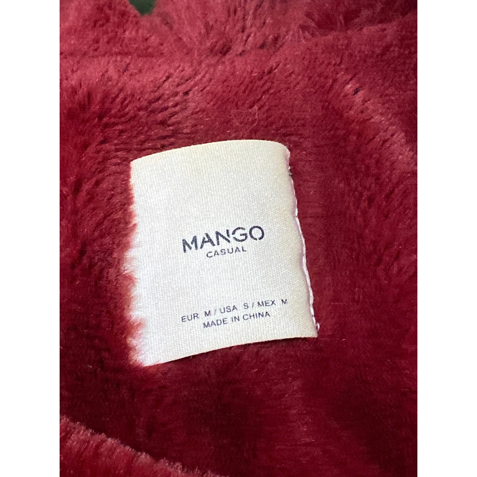 MNG Mango Women's Blue Hooded Fleece Lined Tie Waist Parka Long Jacket Size M - Image 4