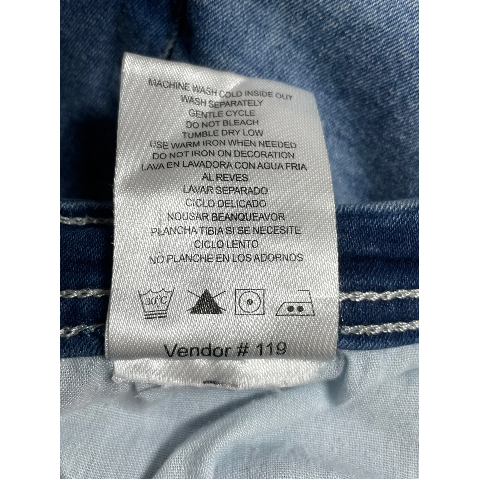 Modern Culture Womens Blue Medium Wash High Waisted Skinny Denim Jeans Pants 30 - Image 7