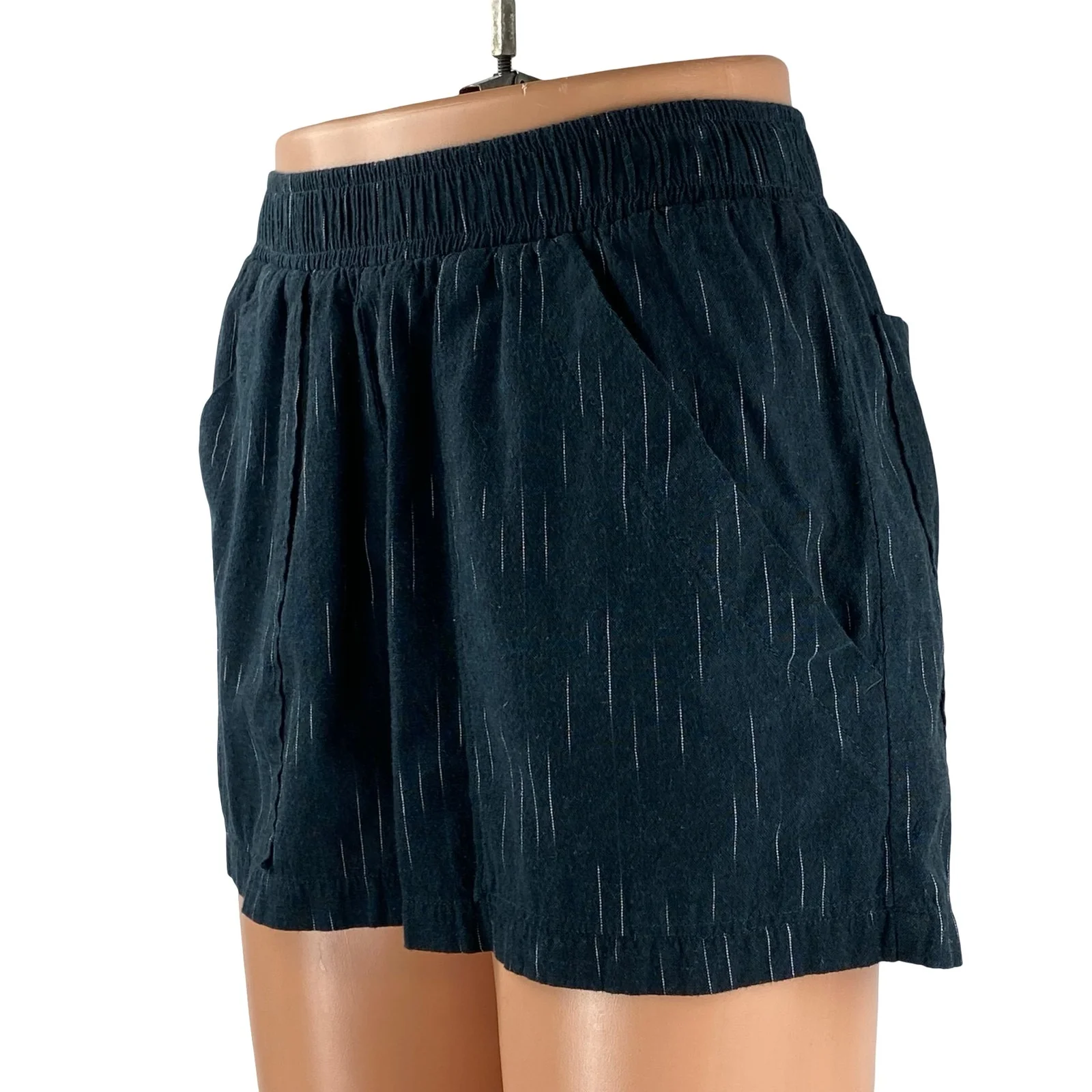 Mollusk Shell Midnight Ikat Women's Wide Leg Yoga Athletic Activewear Shorts XS - Image 2