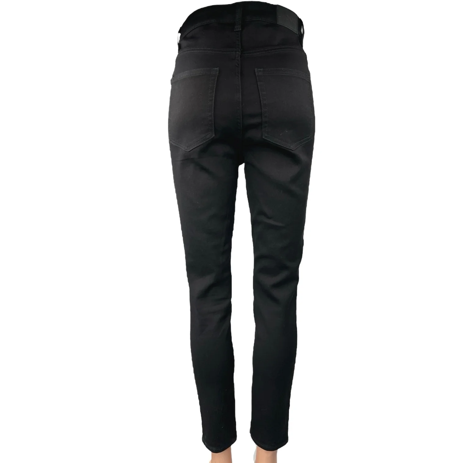 Monki Women's Black Skinny High Rise Button Stretch Denim Jeans Pants Size 29 - Image 3