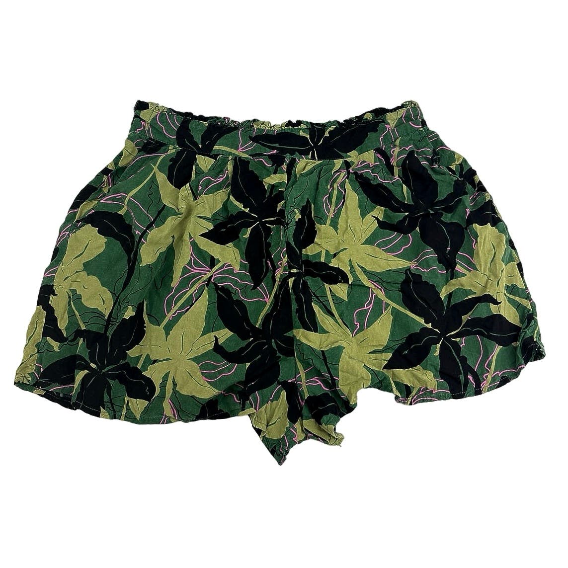 Mossimo A Bound Elastic Floral Print Denim Relaxed Pockets 2Pc Lot Set Shorts M - Image 6
