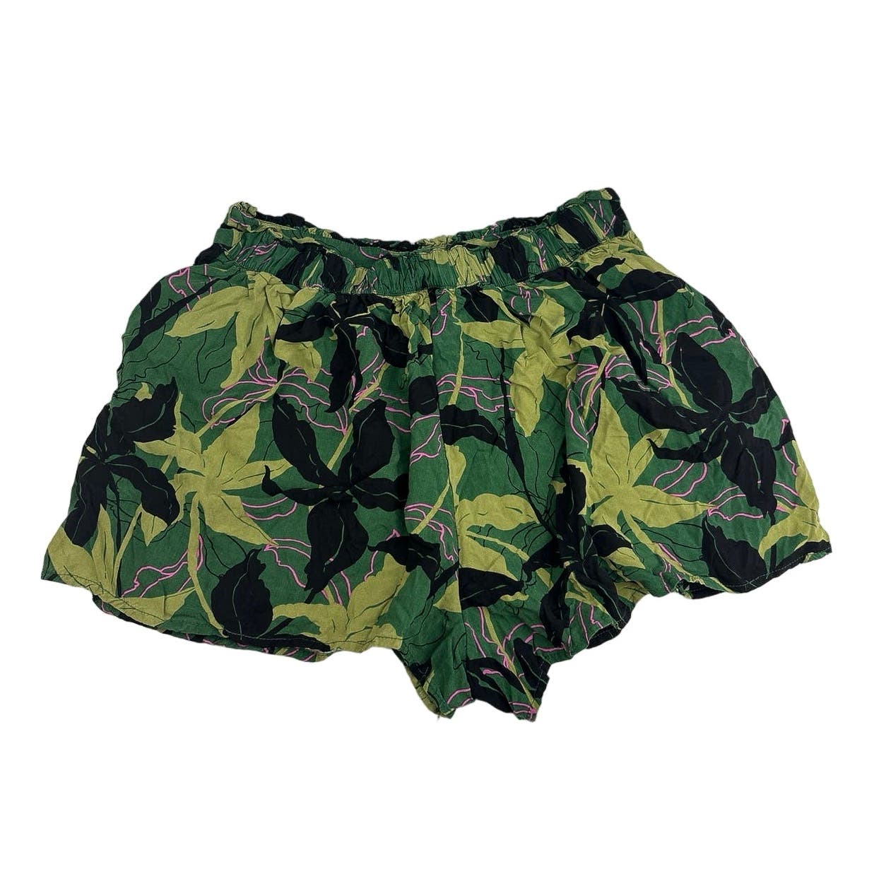 Mossimo A Bound Elastic Floral Print Denim Relaxed Pockets 2Pc Lot Set Shorts M - Image 7