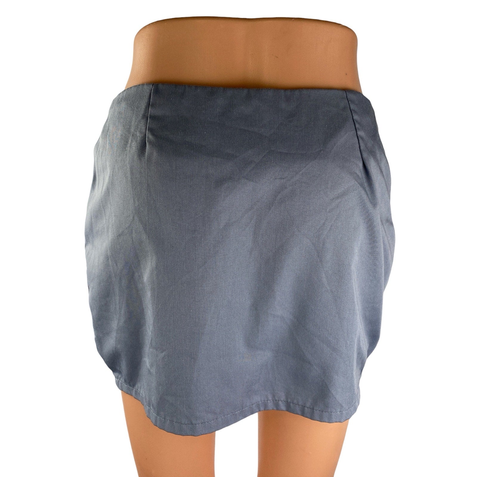Motel Women's Gray Cargo Pocket High Rise Mini Athletic Utility Cargo Skirt XS - Image 3