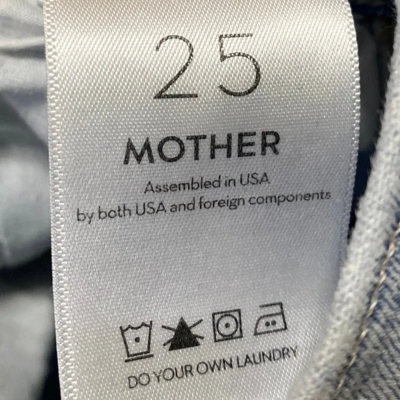 Mother Women's Blue Distressed Mid Rise Flared Bootcut Denim Jeans Size 25 - Image 5