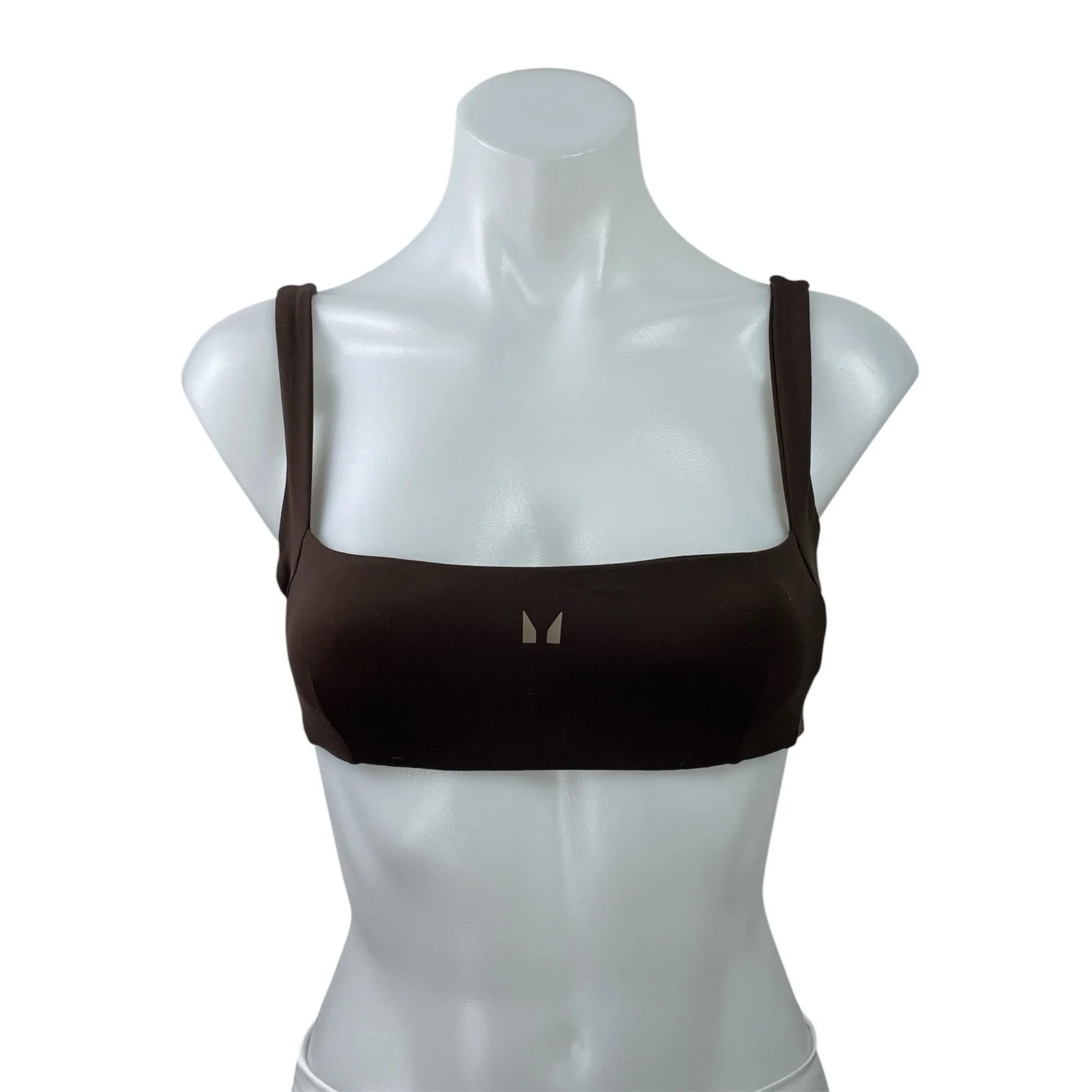 MP Studio Open Back Brown Beige Workout Bundle Lot of 2 Sports Bra Tank Top Sz S - Image 5