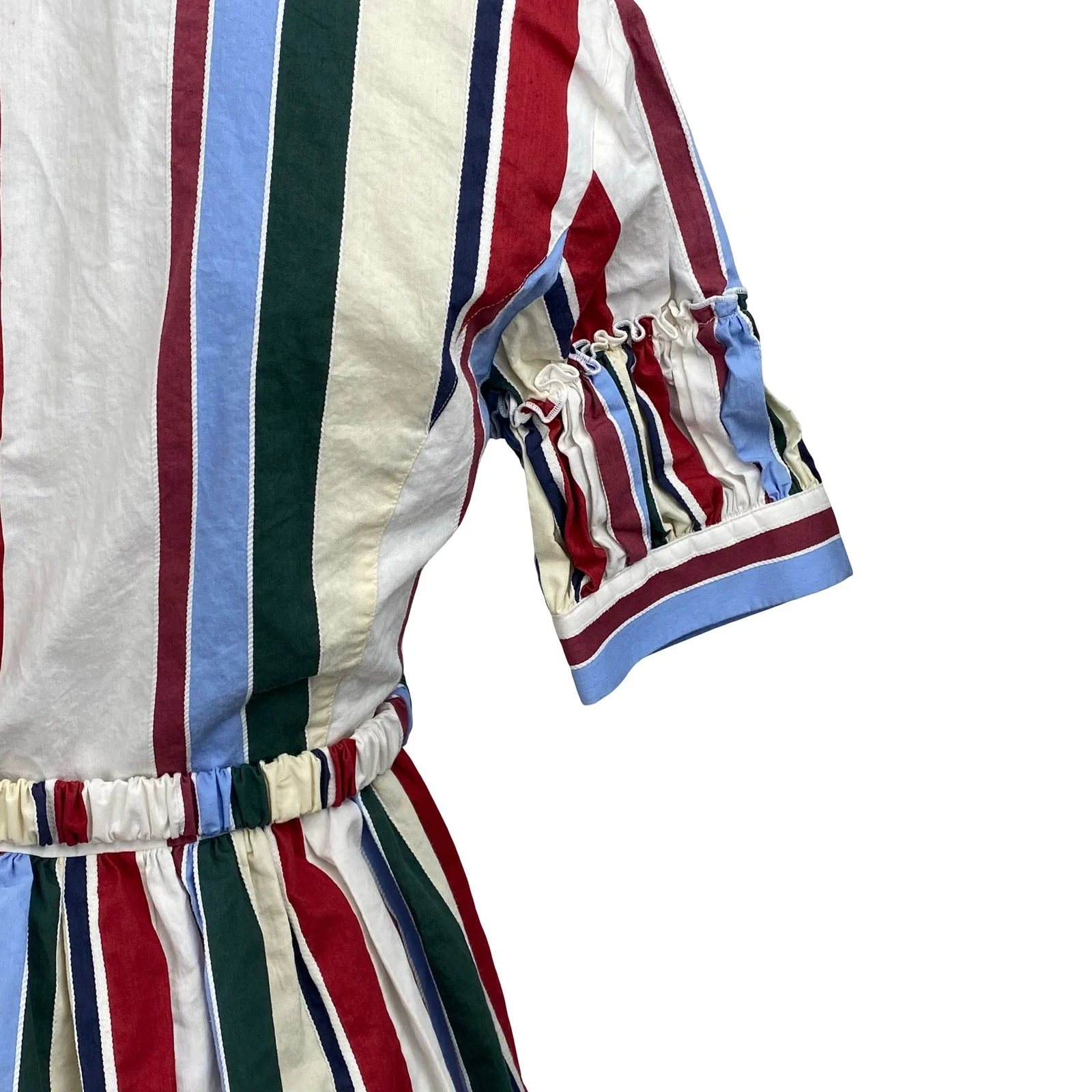 MSRP $1,290 La DoubleJ Libertine Striped Jacquard Midi A-Line Shirt Dress Sz XS - Image 11