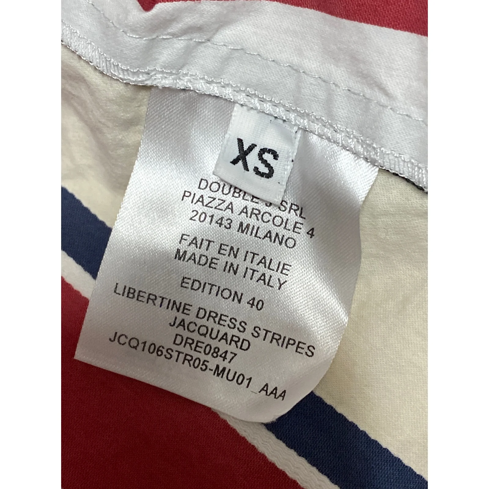 MSRP $1,290 La DoubleJ Libertine Striped Jacquard Midi A-Line Shirt Dress Sz XS - Image 7