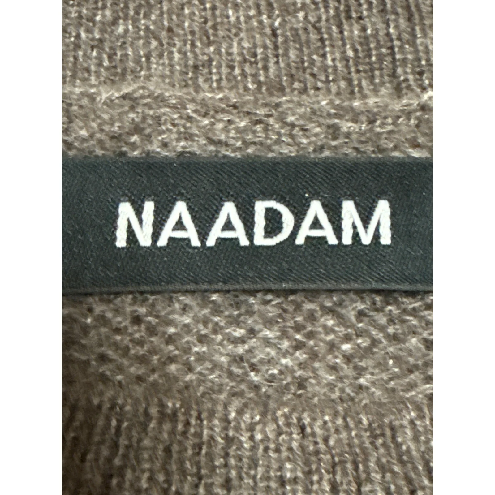 Naadam 100% Cashmere Women's Brown Knit Mock Neck Long Sleeve Sweater Top Sz XS - Image 3