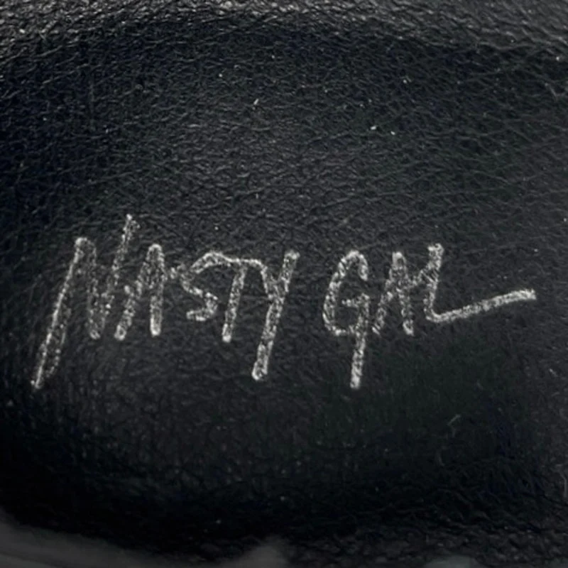Nasty Gal Womens Black Patent Faux Leather High Heels Platform Mary Jane Shoes 7 - Image 5